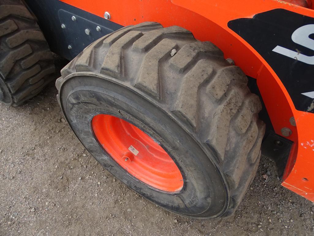 2016 Kubota SSV75HRC Skid Steer Loader, Enclosed Cab w/ Heat & A/C, 2-Speed, Auxiliary & High Flow