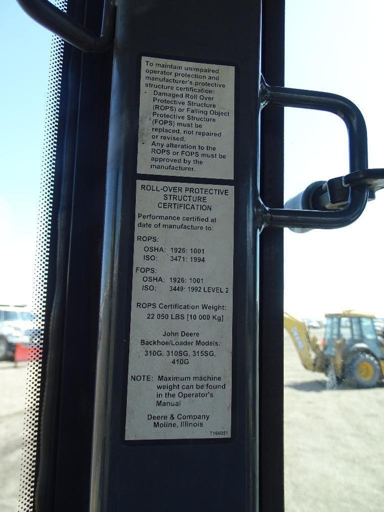 2006 John Deere 410G 4WD Loader/Backhoe, Extendahoe, Auxiliary Hydraulics, EROPS, 24in Hoe Bucket,