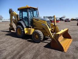 2006 John Deere 410G 4WD Loader/Backhoe, Extendahoe, Auxiliary Hydraulics, EROPS, 24in Hoe Bucket,