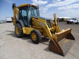 2004 John Deere 410G 4WD Loader/Backhoe, Extendahoe, Auxiliary Hydraulics, EROPS, 12in Hoe Bucket,