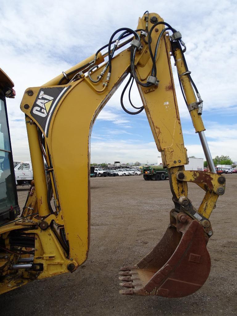 2004 Caterpillar 420D 4WD Loader/ Backhoe, Extendahoe, Auxiliary Hydraulics, EROPS, A/C, 24in Hoe