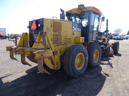 2007 John Deere 772D AWD Motor Grader, Rear Ripper, 14' Moldboard, Accumulators, A/C Cab, Front