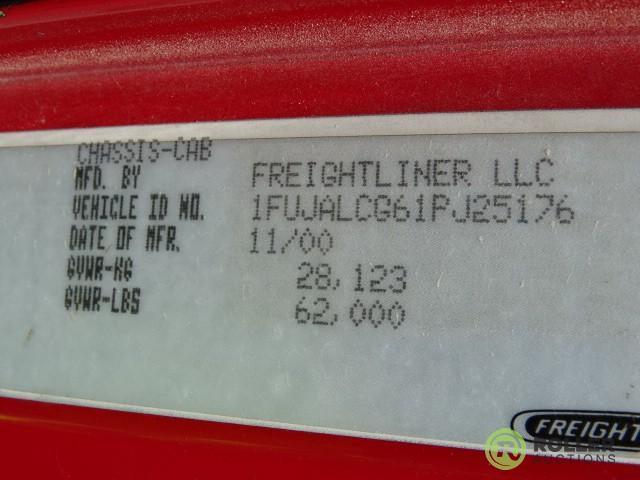 2001 FREIGHTLINER T/A Truck Tractor, Detroit Series 60 Diesel, 12.7L, 13-Speed Transmission, 4-Bag