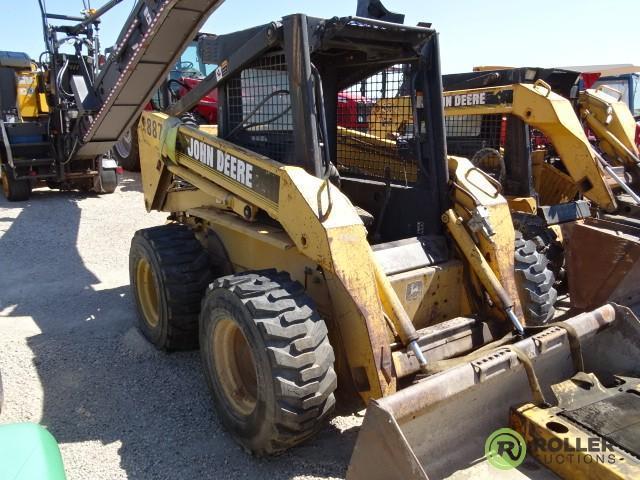 John Deere 8875 Skid Steer Loader, Bad Engine, Not Running, 12-16.5 Tires, S/N: M08875X020217