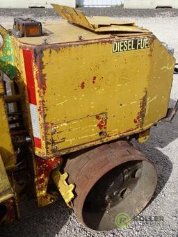 Wacker RT Walk-Behind Trench Compactor, Lombardini Diesel, 32in Double Drums, w/ Remote, Hour Meter