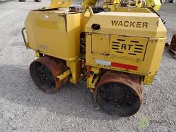 Wacker RT Walk-Behind Trench Compactor, Lombardini Diesel, 32in Double Drums, w/ Remote, Hour Meter