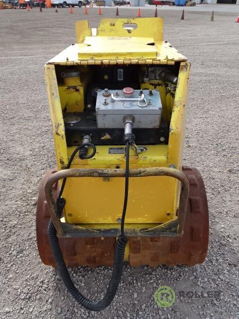 Wacker RT Walk-Behind Trench Compactor, Lombardini Diesel, 32in Double Drums, w/ Remote, Hour Meter