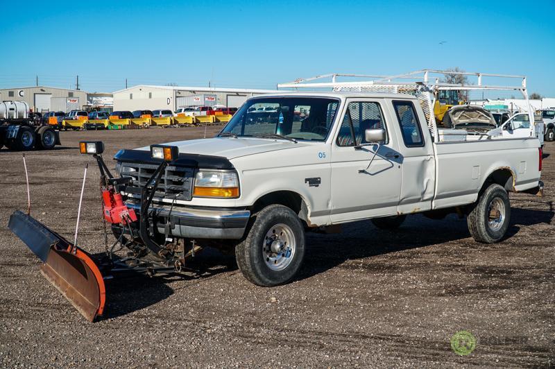 1997 FORD F250 Heavy Duty 4x4 Extended Cab Pickup, Powerstroke Diesel, 7.3L, Automatic, Western 7.5'