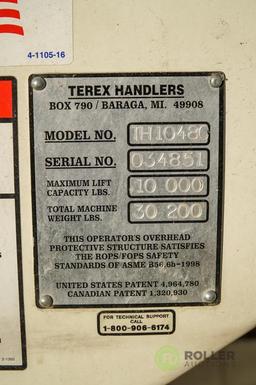 2003 Terex TH1048C Telescopic Forklift, 4 x 4 x 4, 10,000 LB Capacity, 48' Reach, 3-Stage Boom,