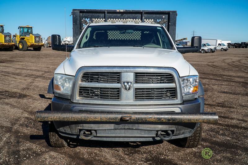 2011 DODGE RAM 5500 Heavy Duty 4x4 Stakebody Truck, Cummins Turbo Diesel, Automatic, 11' Bed,