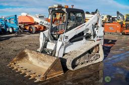 2014 Bobcat T650 Crawler Skid Steer Loader, Auxiliary Hydraulics, 18in Rubber Tracks, 72in Bucket,