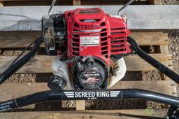 Wyco Magflo/Screed King Powered Concrete Screed, Honda 4-Stroke Engine, w/ 10' & 14' Screeds