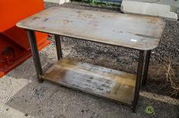 New Heavy Duty 30in x 57in Welding Shop Table w/ Shelf