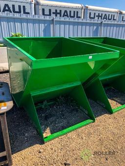 New Brute 1.75 Yard Heavy Duty Trash Hopper To Fit Skid Steer Loader