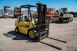 Hyster H50XL Propane Forklift, 4400 LB Capacity, 187in Lift Height, 3-Stage Mast, Side Shift,
