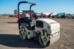 2000 Ingersoll Rand DD-24 Vibratory Double Drum Roller, 47in Drums, Spray Bar, Cleaning Pads, Kubota