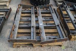 (4) New KT Skid Steer Frame Attachments