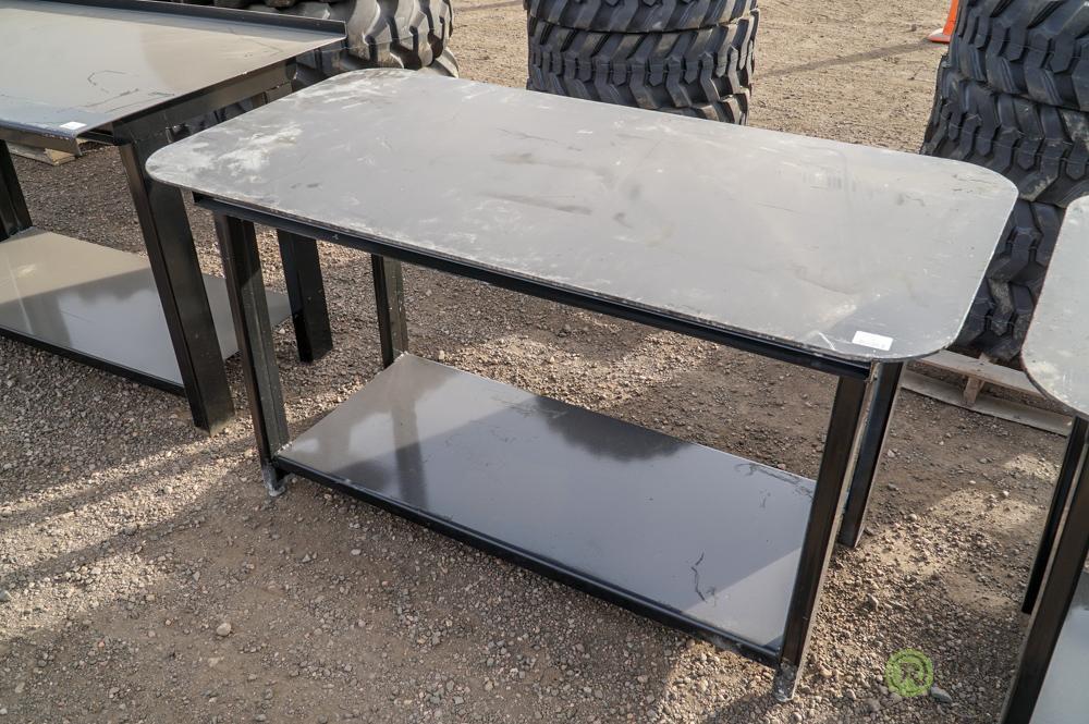 New Heavy Duty 30in x 57in Welding Shop Table w/ Shelf