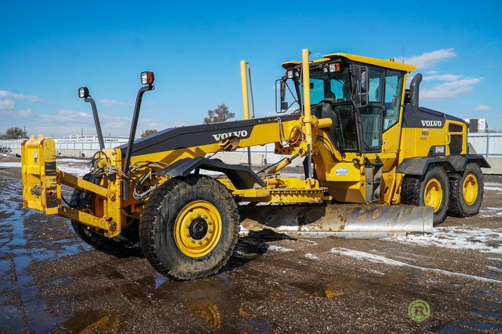 2013 Volvo G946B AWD Motor Grader, 16' Moldboard, Front Lift Group, 14.00-R24 Tires, County Unit,