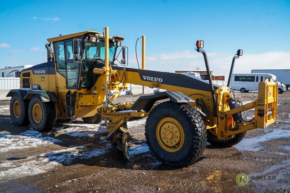 2013 Volvo G946B AWD Motor Grader, 16' Moldboard, Front Lift Group, 14.00-R24 Tires, County Unit,