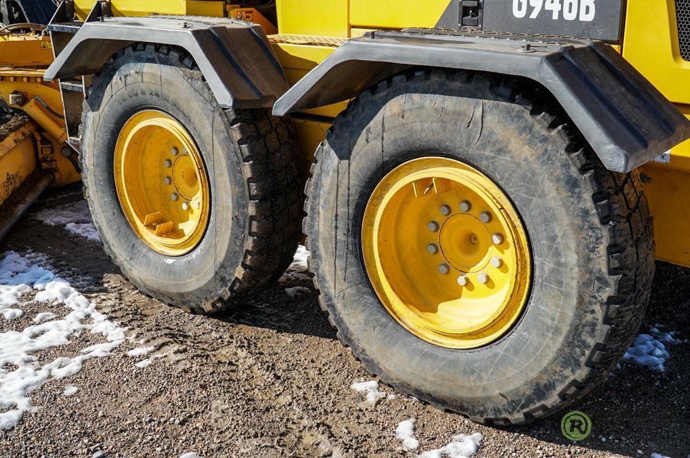 2013 Volvo G946B AWD Motor Grader, 16' Moldboard, Front Lift Group, 14.00-R24 Tires, County Unit,