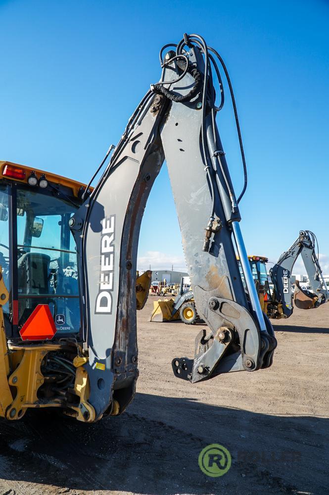 2010 JOHN DEERE 410J 4WD Loader/Backhoe, Extendahoe, Auxiliary Hydraulics, EROPS, Heat & A/C, No Hoe