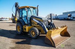 2010 JOHN DEERE 410J 4WD Loader/Backhoe, Extendahoe, Auxiliary Hydraulics, EROPS, Heat & A/C, No Hoe