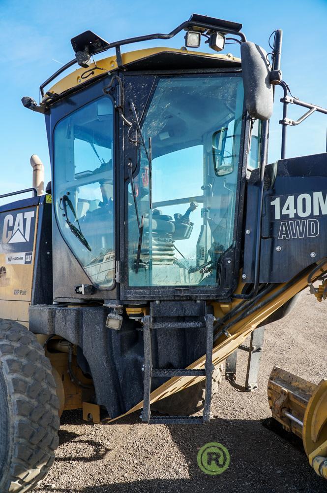 2009 CATERPILLAR 140M VHP Plus AWD Motor Grader, 14' Moldboard, Accumulators, Caterpillar Front Lift