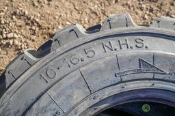 (4) New Turbo 10-16.5 Skid Steer Tires