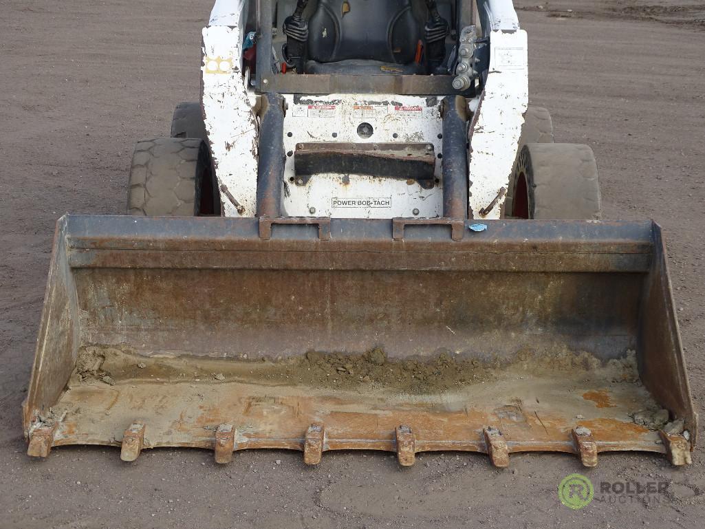 2004 BOBCAT S300 Skid Steer Loader, High Flow, Turbo, 78in Bucket, 48in Forks, Solid Tires, Hour