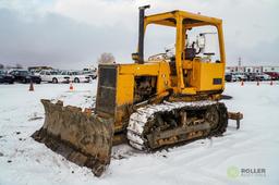 JOHN DEERE 450G Crawler/Tractor, 6-Way Blade, Rear Ripper, 16in Tracks, ROPS, Hour Meter Reads:7124,