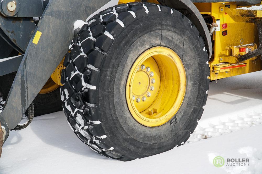 2014 JOHN DEERE 544K Wheel Loader, Cab w/ A/C & Heat, JRB Quick Coupler, 3rd Valve, 20.5-R25 Tires,