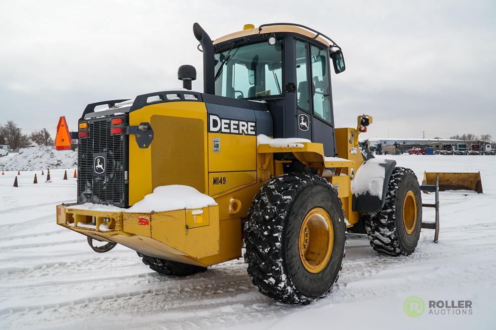 2012 JOHN DEERE 544K Wheel Loader, Cab w/ A/C & Heat, JRB Quick Coupler, 3rd Valve, 20.5-R25 Tires,