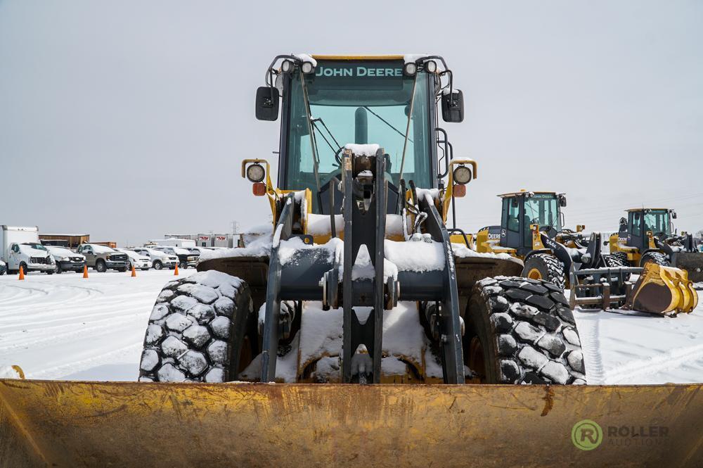 2012 JOHN DEERE 544K Wheel Loader, Cab w/ A/C & Heat, JRB Quick Coupler, 3rd Valve, 20.5-R25 Tires,