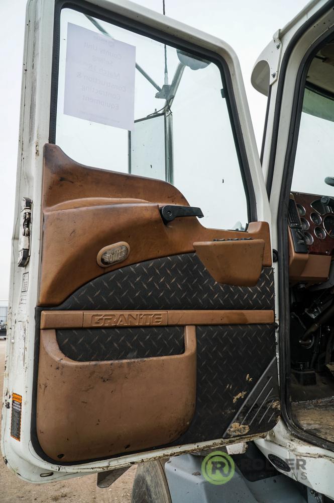 2010 MACK GRANITE GU813 T/A Asphalt Distributor Truck, MP8 12.8L V6 Diesel, Automatic, Dually,