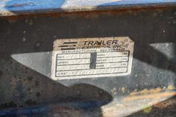 2004 TRLK T/A Tilt Bed Equipment Trailer, 22' x 80in Overall Deck, 18' Tilt Portion, 12,000 LB GVWR,