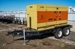 MULTIQUIP WHISPERWATT DCA-125SSM Towable Generator, 125 KVA, 72 KW, Mitsubishi 6-Cylinder Diesel