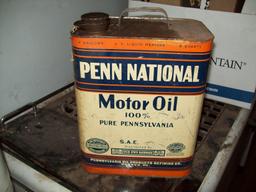 Penn National 2 gallon oil can