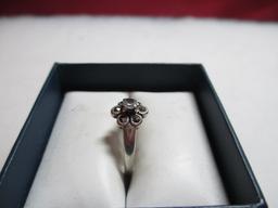 Sterling Ring sz 7.5 con 6