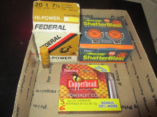 Shatter Blast Targets - c02 and Box of 20 Gauge Shells -> Will not be Shipped! <- con 316