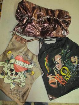 Ed Hardy Purse Bob Marley Backpack Plus - con 12