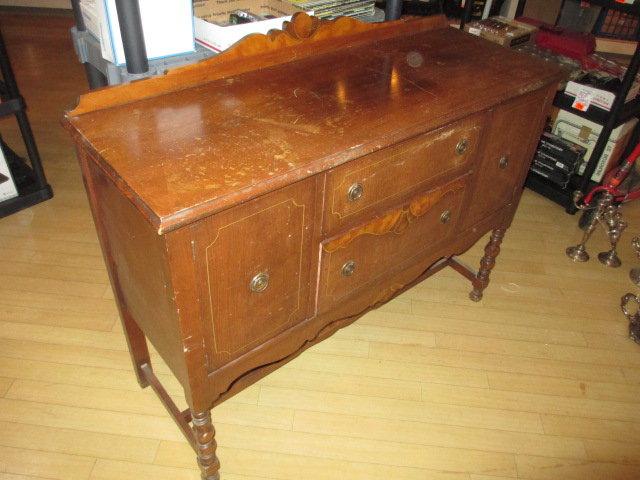 Antique Buffet 50x18x42 inches w/contents Will Not Be Shipped con 597