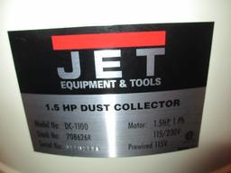 Jet Dust Collector Model DC-1100 works w/extras Will Not Be Shipped con 181