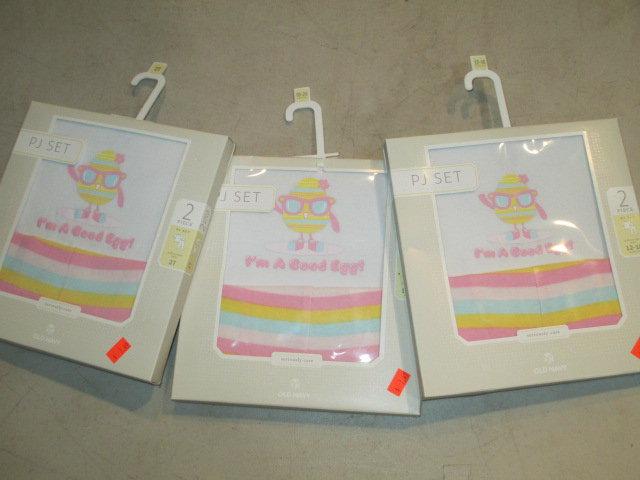 Lot of 3 New Easter Pajamas for Girls con 576