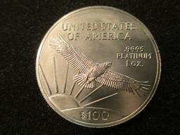 2014 American 1 Oz .9995 Platinum $100 Coin con 200