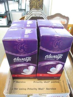 Four new Boxes of Always Xtra Protection - Leak-guard  Dry - con 576