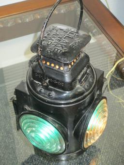 Adlake Non-sweating lamp switchable red green - Chicago Railroad Lantern - con 624