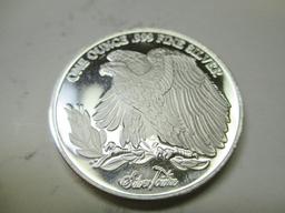 1 oz .999 Fine Silver Round - con 200