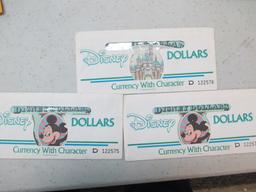 15 1990 Disney Dollars in Sequential order - con 757