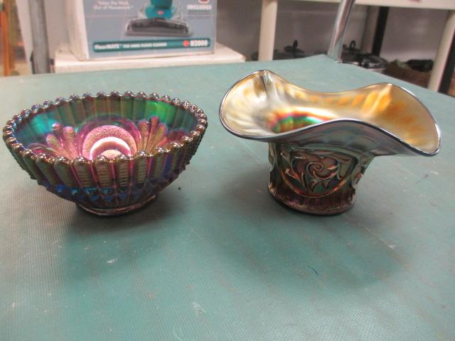 2 pcs of Carnival Glass con 635